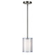 Forte - 2731-01-55 - One Light Pendant - Shaw - Brushed Nickel
