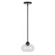 Forte - 2732-01-04 - One Light Mini Pendant - Cameron - Black