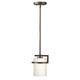 Forte - 2767-01-32 - One Light Mini Pendant - Halo - Antique Bronze