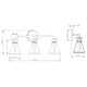 Beaker Three Light Bath Vanity Light (5733-03-04)