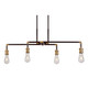 Piper Four Light Linear Chandelier (7116-04-51)