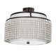 Gabby - SCH-170470 - Two Light Semi-Flush Mount - Joanna - Venetian Rust|Distressed Ivory|Feather White Linen|White Acrylic