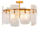 Gabby - SCH-175223 - Four Light Flush Mount - Augusta - Cast Glass|Antique Brass