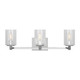 Generation Lighting - GLV1033EN/CH - Three Light Wall / Bath - Parker - Chrome
