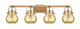 Innovations - 423-4W-BB-G410-6ME - Four Light Bath Vanity - Downtown Urban - Brushed Brass