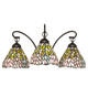 Meyda Tiffany - 18723 - Three Light Wall Sconce - Wisteria - Mahogany Bronze