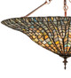 Tiffany Lotus Leaf Three Light Semi-Flushmount (243228)