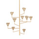Hudson Valley - 1289-VGL/GLI - Nine Light Chandelier - Alora - Vintage Gold Leaf