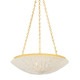 Hudson Valley - 1704-VGL - Four Light Pendant - Summerside - Vintage Gold Leaf
