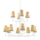 Hudson Valley - 1744-WP - 12 Light Chandelier - Pendelton - White Plaster