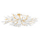 Hudson Valley - 2248-VGL/WP - 12 Light Semi Flush Mount - Marabec - Vintage Gold Leaf/ White Plaster
