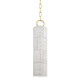 Hudson Valley - 2384-AGB/ST - One Light Pendant - Brookville - Aged Brass