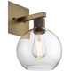 Port Nine Burgundy LED Wall Sconce (63145LEDDLP-ABB/CLR)
