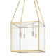 Hudson Valley - 4118-AGB - Four Light Lantern - Catskill - Aged Brass
