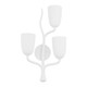 Hudson Valley - 5003-R-WP - Three Light Wall Sconce - Vine - White Plaster