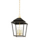 Hudson Valley - 5119-AGB/SBK - Four Light Lantern - Natick - Aged Brass