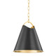 Hudson Valley - 6214-AOB - One Light Pendant - Burnbay - Aged Brass/Old Bronze