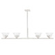Hudson Valley - 6404-PN - Four Light Island Pendant - Stillwell - Polished Nickel