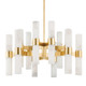 Hudson Valley - 8938-AGB - 24 Light Chandelier - Stowe - Aged Brass