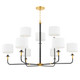 Hudson Valley - 9148-AOB - Eight Light Chandelier - Paramus - Aged Old Bronze