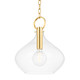 Hudson Valley - BKO253-AGB - One Light Pendant - Lina - Aged Brass