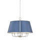 Hudson Valley - MDS121-PN/FBL - Six Light Chandelier - Cambridge - Polished Nickel/Soft French Blue Hudson Valley - MDS121-PN/FBL - Six Light Chandelier - Cambridge - Polished Nickel/Soft French Blue