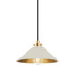 Hudson Valley - MDS1401-AGB/OW - One Light Pendant - Clivedon - Aged Brass/Off White