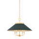 Hudson Valley - MDS1403-AGB/SSG - Five Light Chandelier - Clivedon - Aged Brass