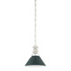 Hudson Valley - MDS351-PN/SSG - One Light Pendant - Painted No. 2 - Polished Nickel/Soft Studio Green