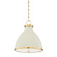 Hudson Valley - MDS361-AGB/OW - Two Light Pendant - Painted No. 3 - Aged Brass