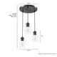 Hartland Three Light Pendant (13064)