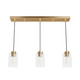 Hunter - 13069 - Three Light Pendant - Hartland - Alturas Gold