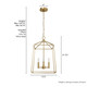 Fair Oaks Four Light Pendant (13096)