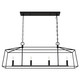 Hunter - 13099 - Four Light Chandelier - Fair Oaks - Matte Black