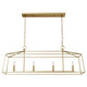 Hunter - 13100 - Four Light Chandelier - Fair Oaks - Luxe Gold