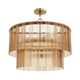 Hunter - 13144 - Six Light Chandelier - Ontario - Luxe Gold