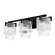 Hunter - 13155 - Three Light Bathroom Vanity - Ontario - Matte Black