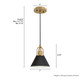 Carrington Isle One Light Pendant (13164)
