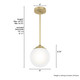 Hepburn One Light Pendant (19018)