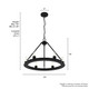 Saddlewood Six Light Chandelier (19033)