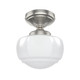 Hunter - 19048 - One Light Flush Mount - Saddle Creek - Brushed Nickel