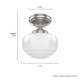 Saddle Creek One Light Flush Mount (19048)
