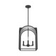 Hunter - 19083 - Four Light Pendant - Dukestown - Natural Black Iron