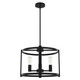 Hunter - 19133 - Four Light Chandelier - Astwood - Matte Black