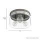 Devon Park Three Light Flush Mount (19152)