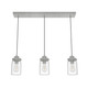 Hunter - 19156 - Three Light Pendant - Devon Park - Brushed Nickel