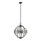 Hunter - 19224 - Six Light Pendant - Stone Creek - Noble Bronze