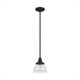 Hunter - 19230 - One Light Mini Pendant - Cypress Grove - Onyx Bengal