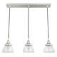 Hunter - 19282 - Three Light Linear Cluster - Cypress Grove - Brushed Nickel