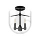 Hunter - 19322 - Three Light Flush Mount - Sacha - Natural Black Iron